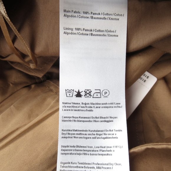 Anthropologie Exquise Barrel-Leg Chino Pants Cedar Brown - Large - Picture 9 of 10